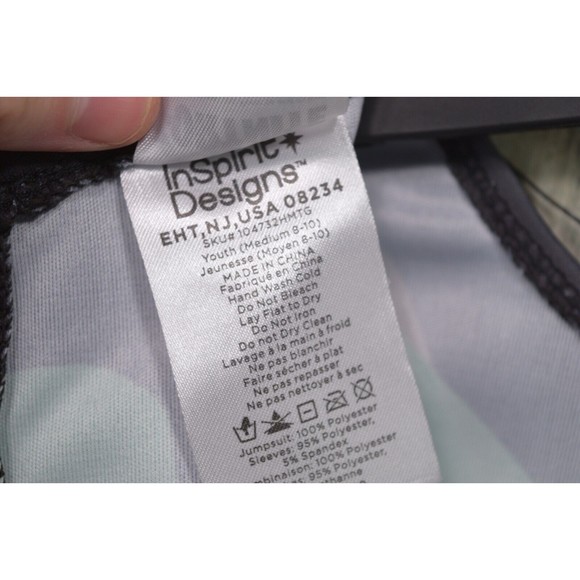 Fortnite Skull Trooper Green Glow In The Dark Halloween Costume Kids Size M 8-10 - Picture 9 of 10